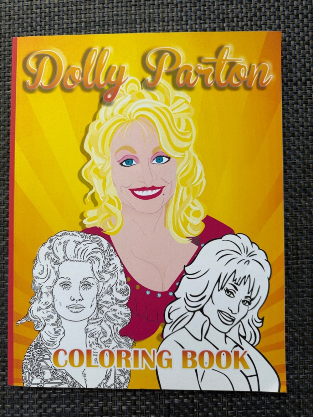 Dolly Parton Coloring Book - Yellow Cover